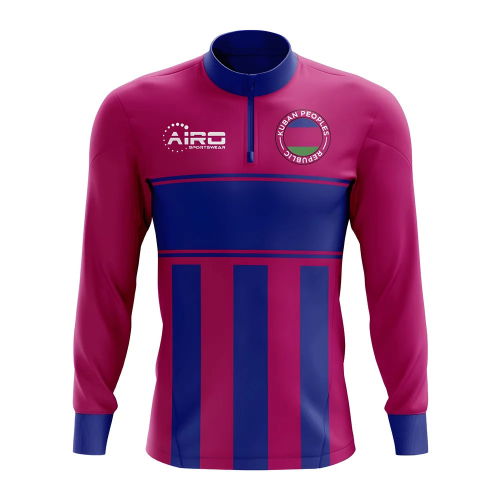 Kuban People's Republic Concept Football Half Zip Midlayer Top (Purple-Blue)
