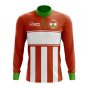 Niger Concept Football Half Zip Midlayer Top (Orange-White)