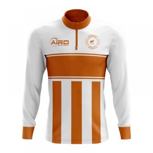 Cyprus Concept Football Half Zip Midlayer Top (White-Orange)