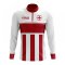 England Concept Football Half Zip Midlayer Top (White-Red)