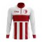 Malta Concept Football Half Zip Midlayer Top (White-Red)