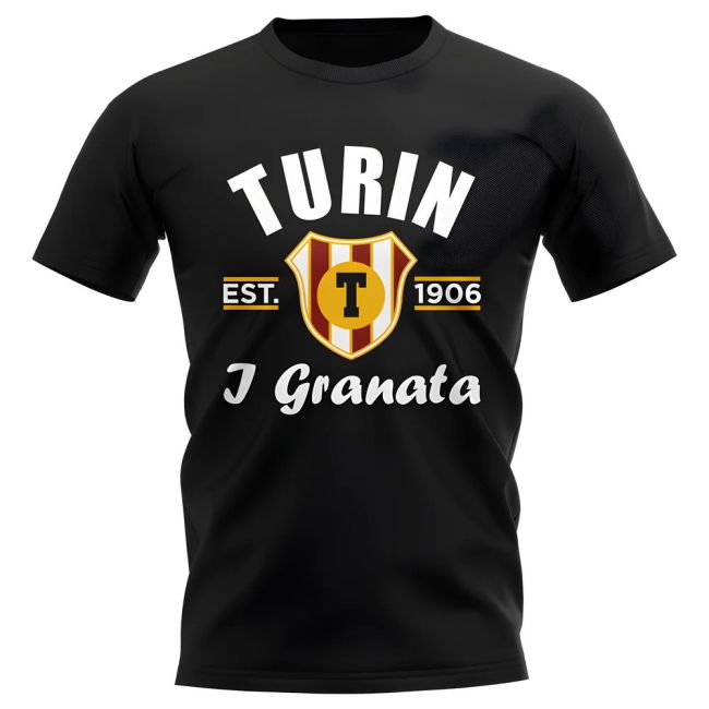 Torino Established Football T-Shirt (Black)