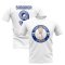 Alan Shearer England Illustration T-Shirt (White)