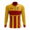 Spain Concept Football Half Zip Midlayer Top (Yellow-Red)
