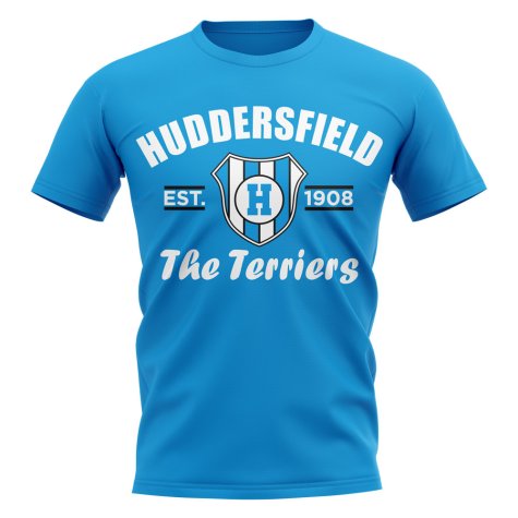 Huddersfield Established Football T-Shirt (Sky Blue)