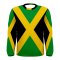 Jamaica Flag Long Sleeve Sublimated Sports Jersey