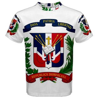 Dominican Republic Coat of Arms Sublimated Sports Jersey