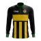 Ghana Concept Football Half Zip Midlayer Top (Black-Yellow)