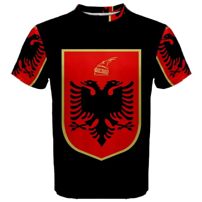 Albania Coat of Arms Sublimated Sports Jersey - Kids