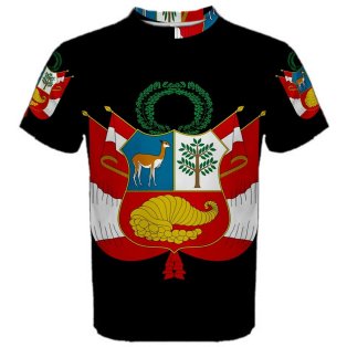 Peru Coat of Arms Sublimated Sports Jersey - Kids