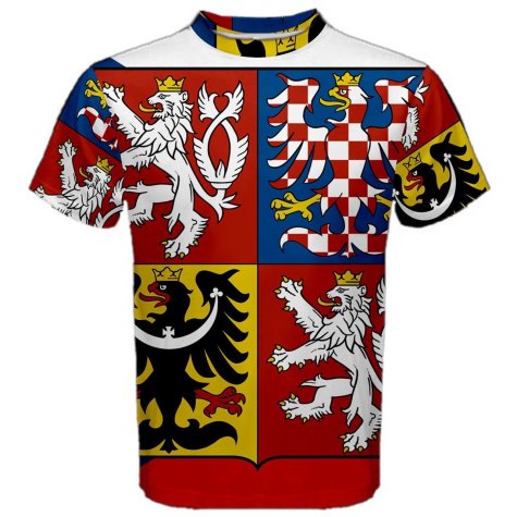Czech Republic Coat of Arms Sublimated Sports Jersey - Kids