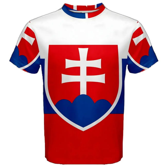 Slovakia Flag Sublimated Sports Jersey - Kids