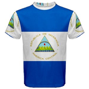 Nicaragua Flag Sublimated Sports Jersey - Kids