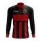 Papa New Guinea Concept Football Half Zip Midlayer Top (Black-Red)