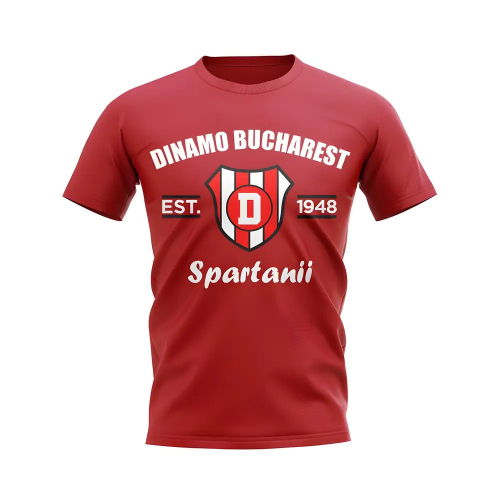 Dinamo Bucharest Established Football T-Shirt (Red)