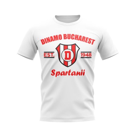 Dinamo Bucharest Established Football T-Shirt (White)