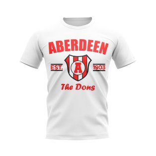 Aberdeen Established Football T-Shirt (White)