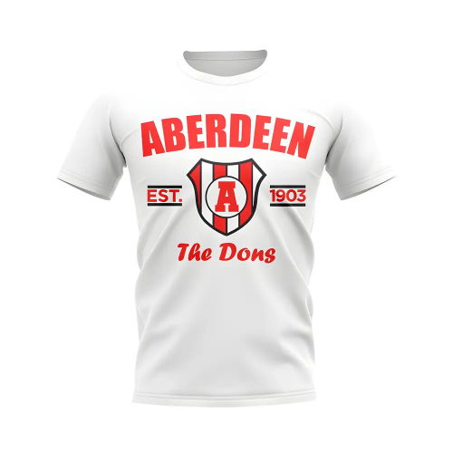 Aberdeen Established Football T-Shirt (White)