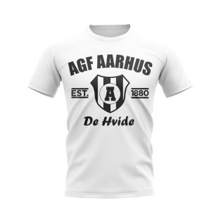 AGF Aarhus Established Football T-Shirt (White)