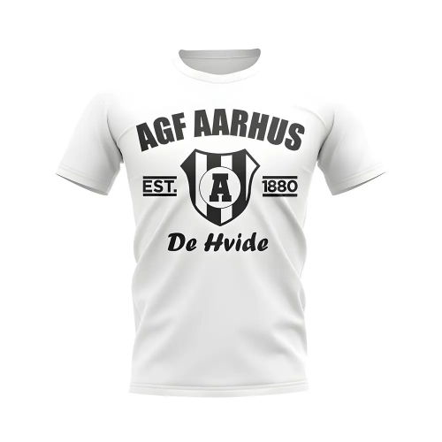 AGF Aarhus Established Football T-Shirt (White)