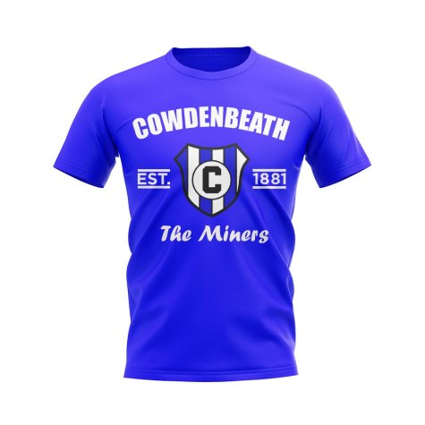 Cowdenbeath Established Football T-Shirt (Blue)