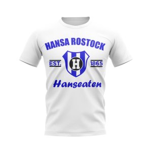 Hansa Rostock Established Football T-Shirt (White)