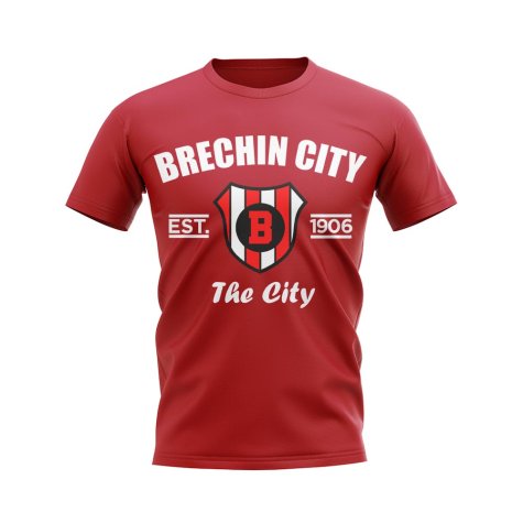 Brechin City Established Football T-Shirt (Red)