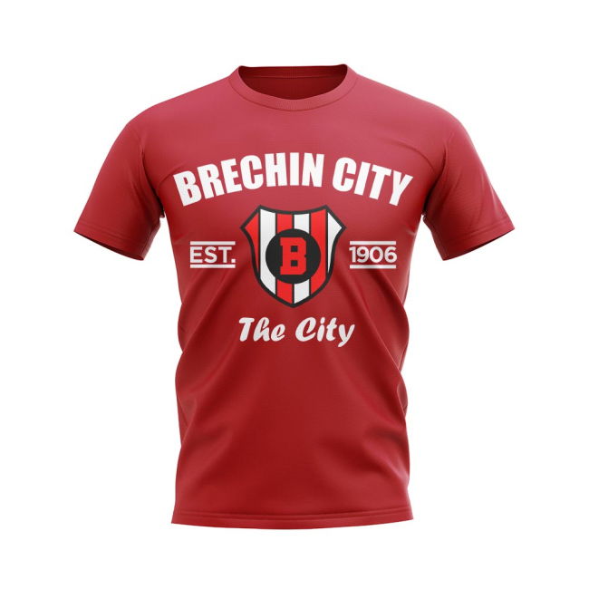 Brechin City Established Football T-Shirt (Red)