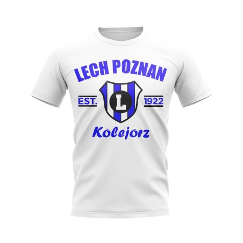 Lech Poznan Established Football T-Shirt (White)