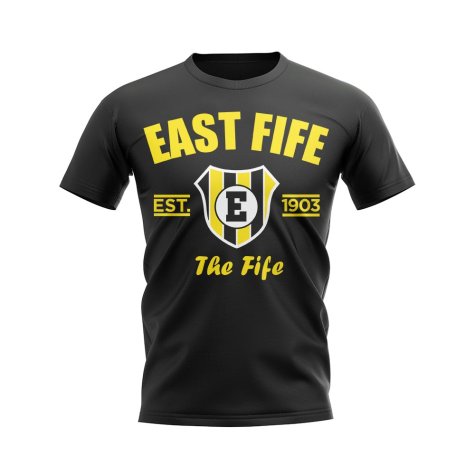 East Fife Established Football T-Shirt (Black)