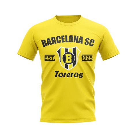 Barcelona Sporting Club Established Football T-Shirt (Yellow)
