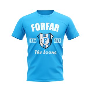 Forfar Athletic Established Football T-Shirt (Sky Blue)