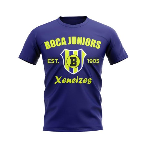 Boca Juniors Established Football T-Shirt (Navy)