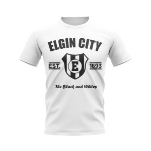 Elgin City Established Football T-Shirt (White)