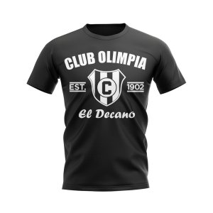 Club Olimpia Established Football T-Shirt (Black)