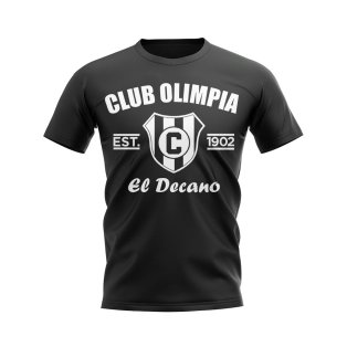 Club Olimpia Established Football T-Shirt (Black)