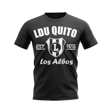 LDU Quito Established Football T-Shirt (Black)