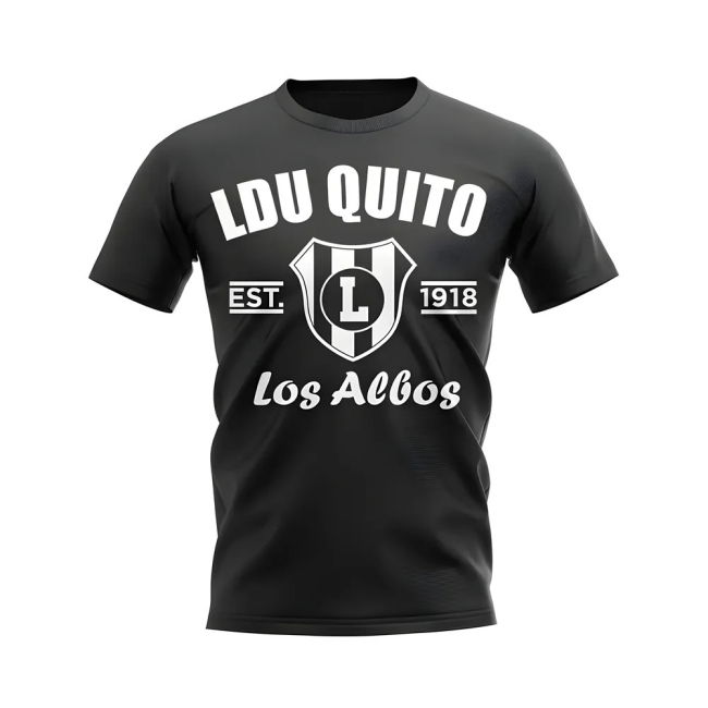 LDU Quito Established Football T-Shirt (Black)