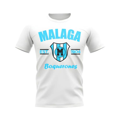 Malaga Established Football T-Shirt (White)  Malaga Established Football T-Shirt (White)