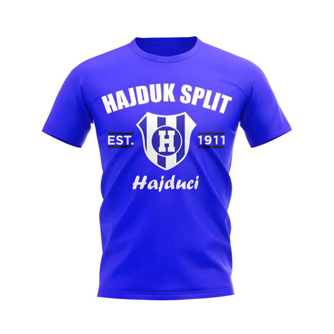 Hajduk Split Established Football T-Shirt (Royal)