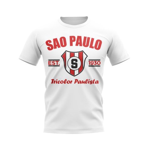 Sao Paolo Established Football T-Shirt (White)