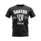 Santos Established Football T-Shirt (Black)