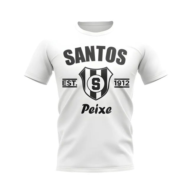 Santos Established Football T-Shirt (White)