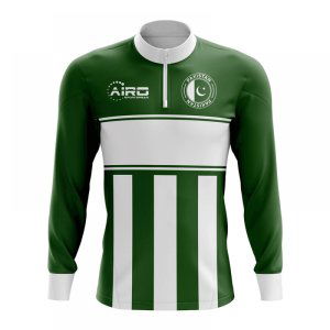 Pakistan Concept Football Half Zip Midlayer Top (Green-White) Pakistan Concept Football Half Zip Midlayer Top (Green-White)