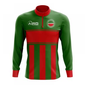Tatarstan Concept Football Half Zip Midlayer Top (Green-Red)