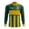 Togo Concept Football Half Zip Midlayer Top (Green-Yellow)