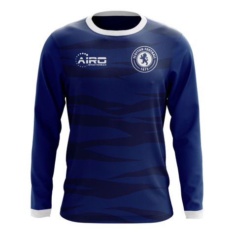 2022-2023 Scotland Long Sleeve Home Concept Football Shirt