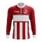 Sark Concept Football Half Zip Midlayer Top (Red-White)