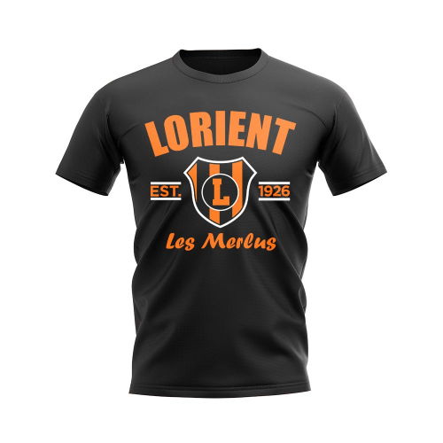 Lorient Established Football T-Shirt (Black)  Lorient Established Football T-Shirt (Black)