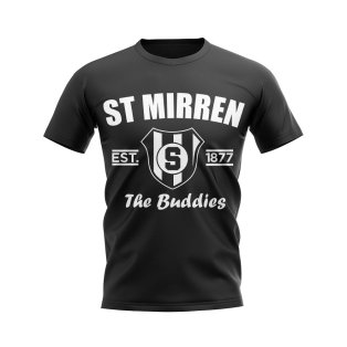 St Mirren Established Football T-Shirt (Black)